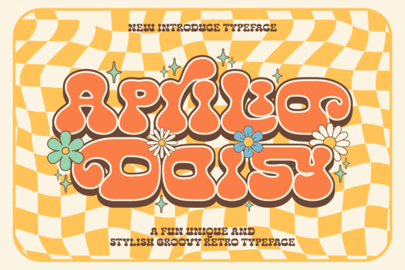 Aprilia Daisy: A Playful, Retro Display Font for Thoughtful Design
