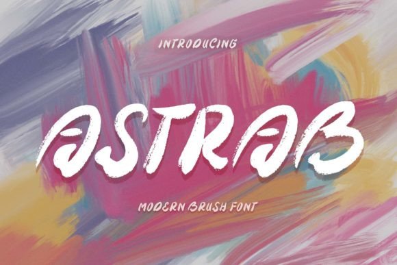 Astrab: A Modern Brush Font That Elevates Digital Branding