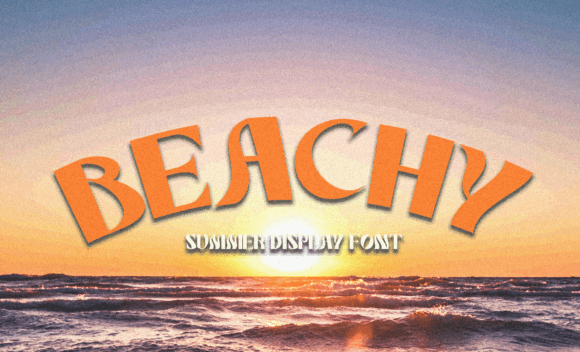 Beachy: A Summer Display Typeface That Elevates Digital Branding