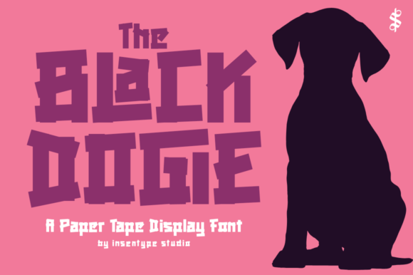 Black Dogie: A Handcrafted Display Font for Makers