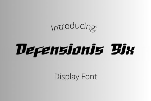 Defensionis Six: A Bold Display Font for Handmade Labels & Printables