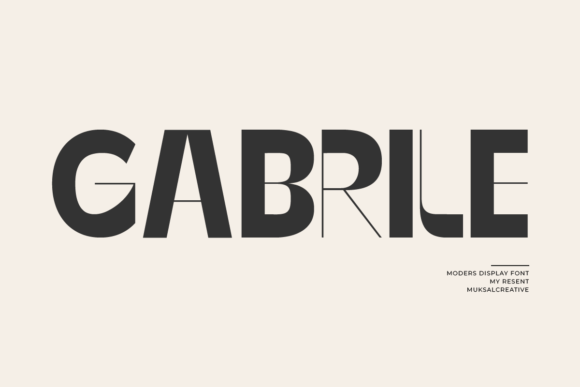 Gabrile: A Modern Display Font That Elevates Digital Branding