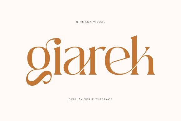 Giarek: A Refined Elegant Style Font for Timeless Branding