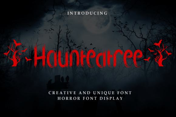 Hauntedtree Font: A Spine-Chilling Display Typeface for Bold Brand Moments