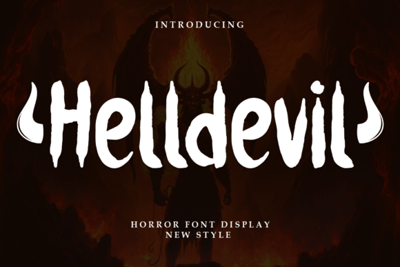 Helldevil Font: Bold Display Type for Handmade Labels & Printables
