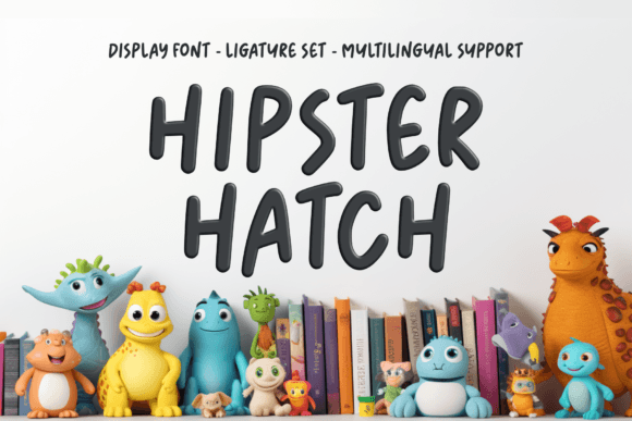 Hipster Hatch: A Playful Display Font for Whimsical Branding