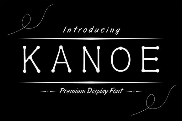 Kanoe Display Font for Handmade Labels & Invitations