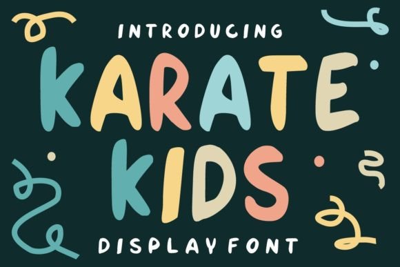 Karate Kids: A Playful Display Font for Campaign Headlines