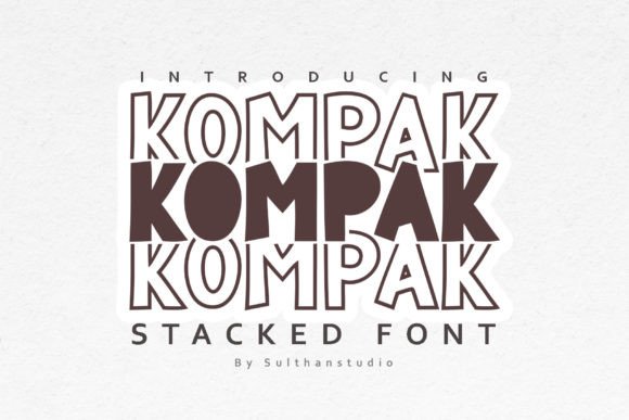 Kompak: A Playful Display Font for Bold Brand Identities
