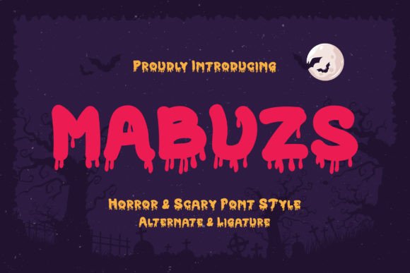 Mabuzs: A Horror Display Font That Commands Attention
