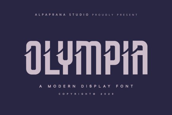 Olympia: A Display Font with Gravitas