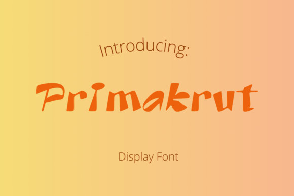 Primabrut: A Bold Display Font for Standout Branding