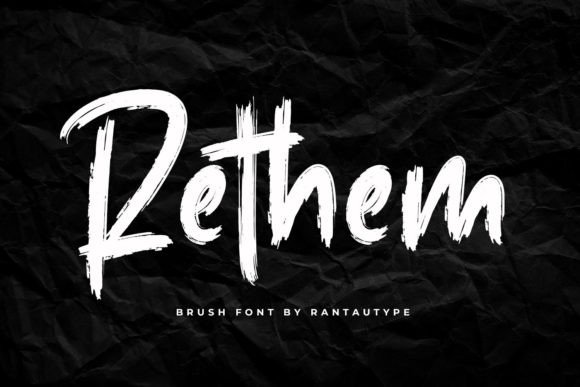 Rethem: A Bold Brush Display Font That Holds Its Own