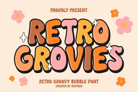 Retro Grovies: A Playfully Nostalgic Display Font That Just Works
