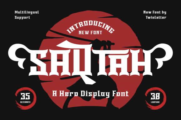Saqtah: A Bold Display Font for Confident Brand Identities