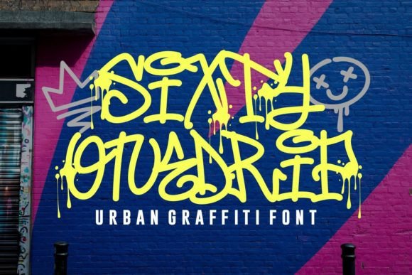 Sixty Onedrip: A Bold, Expressive Display Font for Real Branding