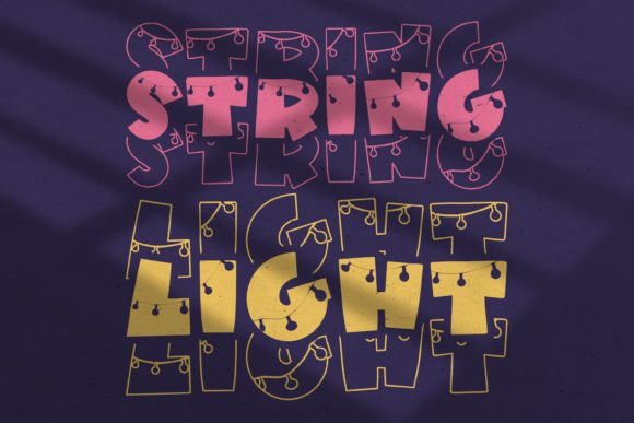 String Light: A Display Font That Makes Your Brand Feel Warmer