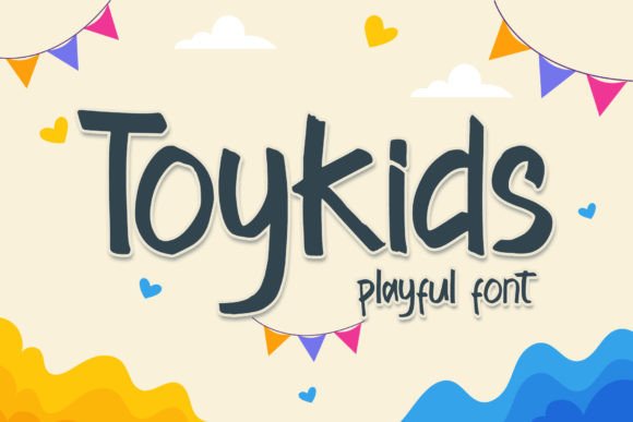 Toykids Font: A Playful Display Typeface for Campaign Visuals