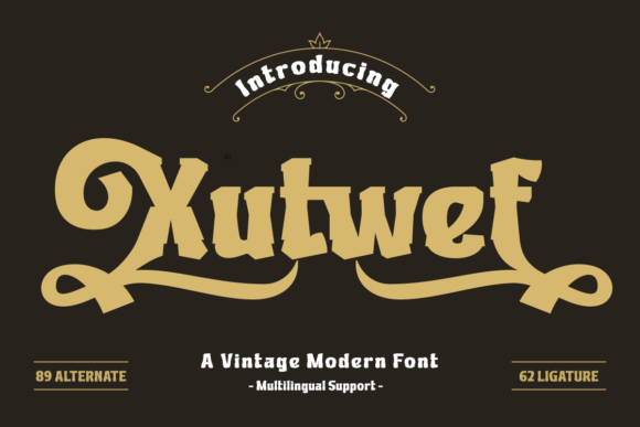Xutwef: A Display Font That Commands Attention—Not Just Space