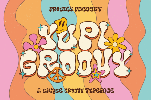 Yupi Groovy: A Display Font That Moves With Your Content